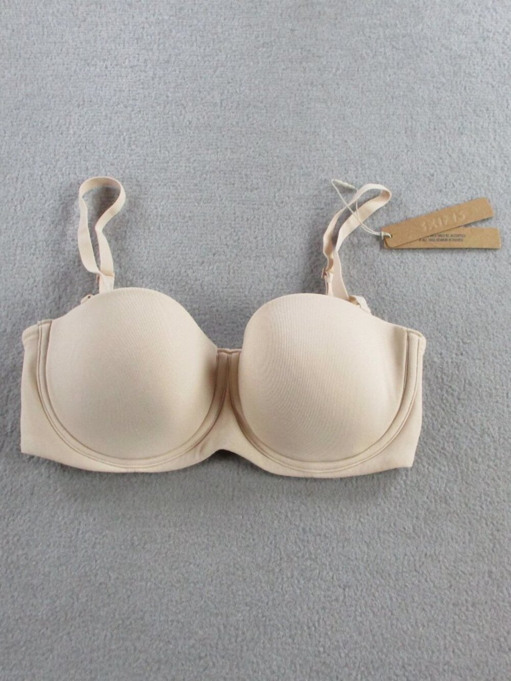 SKIMS Fits Everybody Strapless Bra Womens 32C Sand NWT